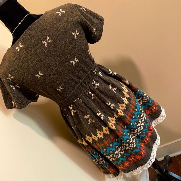 🌻 Hazel by Anthropologie | V-Neck Plunge Tunic Mini Dress, Size S - Picture 3 of 9